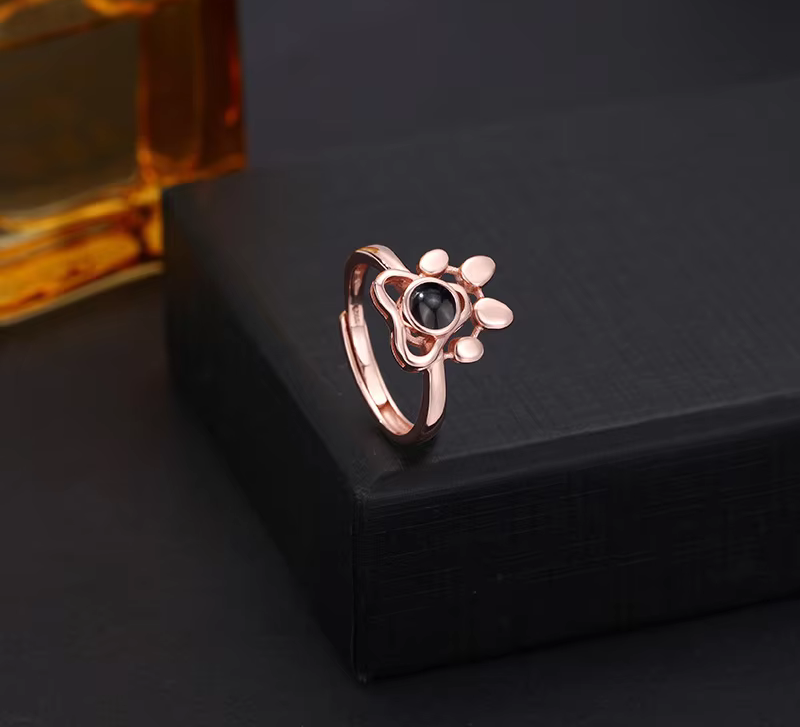Customized Photo Pet Promise Memory Ring