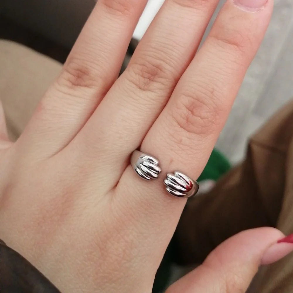 Adjustable Paws Print Promise Ring