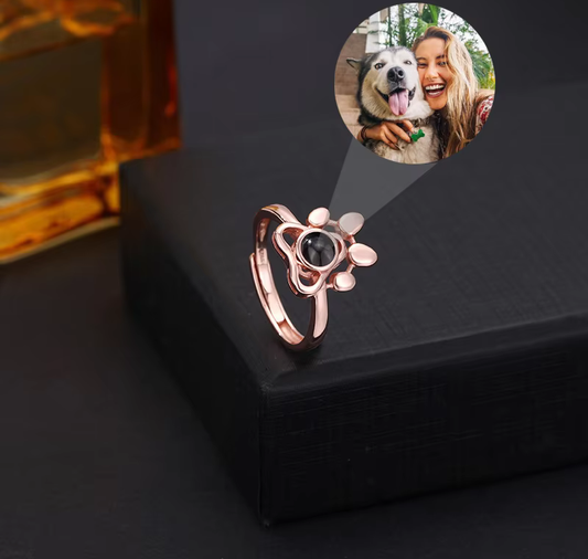 Customized Photo Pet Promise Memory Ring