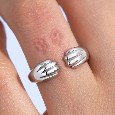 Adjustable Paws Print Promise Ring